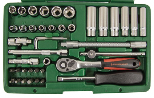 Набор инструмента (42 предмета) СТАНКОИМПОРТ НАБ.14.00.42
