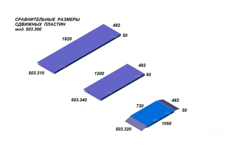 503.320 Сдвижные пластины