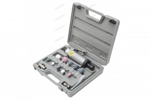 Пневмодрель с набором из 16-ти насадок AB-10