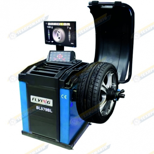 Стенд балансировочный автоматический, ЖК монитор, 2 электронные линейки