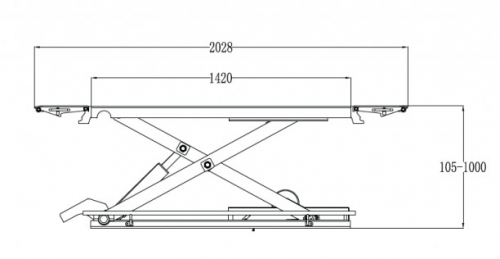Подъемник ножничный 380V синий F6010 380V C