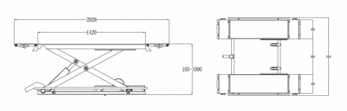 Подъемник ножничный 380V синий F6010 380V C
