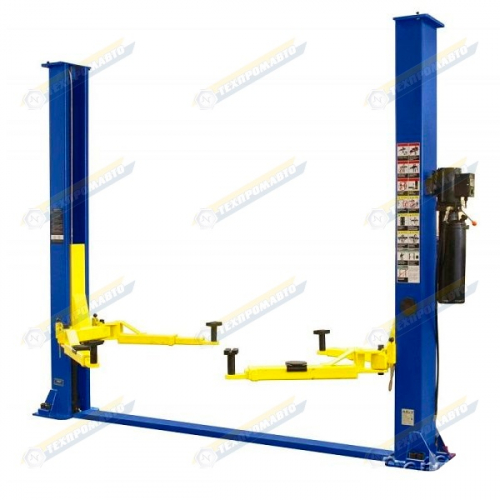 Подъемник электрогидравлический двухстоечный FLYING Т4В, г/п 4т, синий 380V