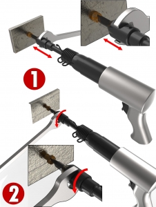 Набор ударных отверток для пневмомолотка, 6 предметов KA-5346