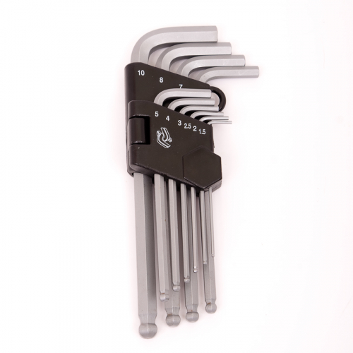 Набор шестигранных ключей Г-образных, НШ.16.01.9, СТАНКОИМПОРТ