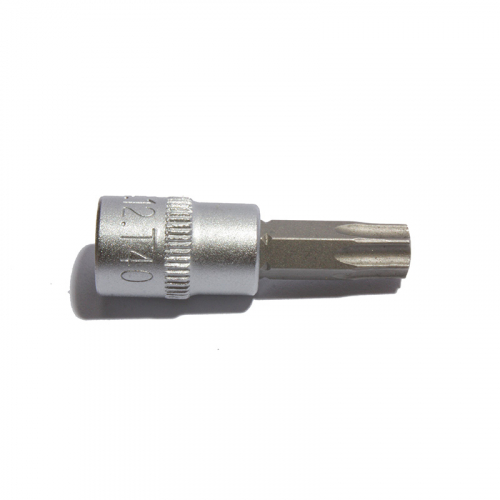 Торцевая головка короткая с битой Torx 1/4" T40, СТАНКОИМПОРТ, CS-14.12.T40