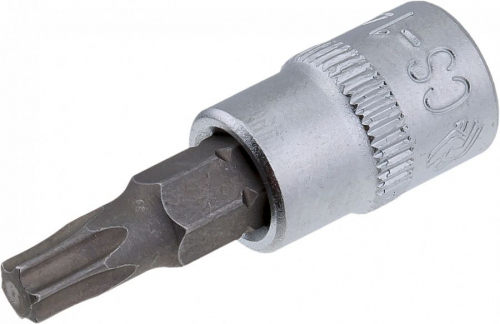 Торцевая головка короткая с битой Torx 1/4" T27, СТАНКОИМПОРТ, CS-14.12.T27