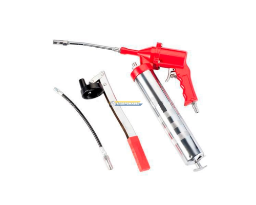 Солидолонагнетатель шприц с доп.комплектом (импульсный)