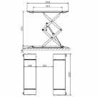 Подъемник ножничный электрогидравлический 3т напольный