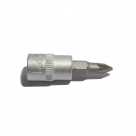 Торцевая головка с битой крестовой отвертки 1/4" PZ1, СТАНКОИМПОРТ, CS-14.12.PZ1